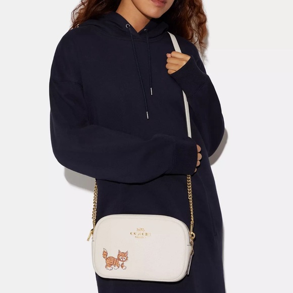 NWT💃Coach Jamie Camera Bag With Dancing Kitten - Picture 9 of 11